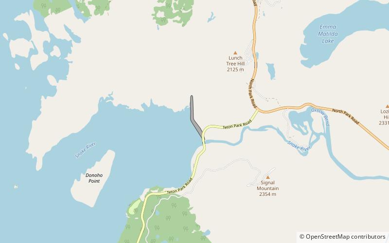 Jackson Lake Dam location map