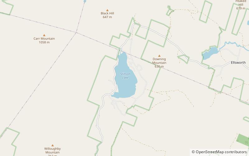 stinson lake foret nationale de white mountain location map