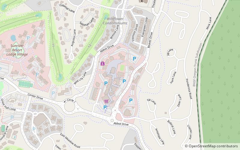 Artists' Gallery Village at Sunriver location map