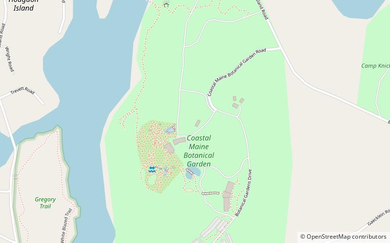 Coastal Maine Botanical Gardens location map
