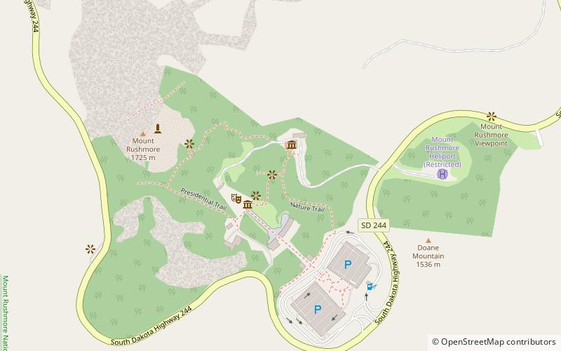 Lincoln Borglum Museum location map