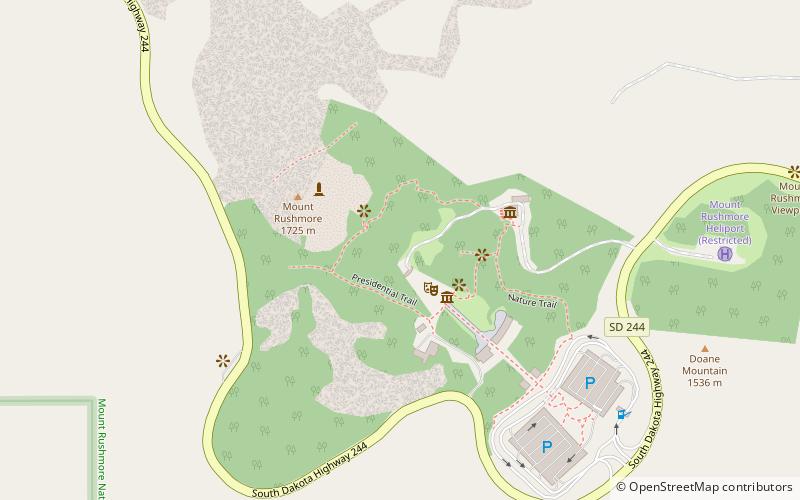 presidential trail mt rushmore mount rushmore national memorial location map