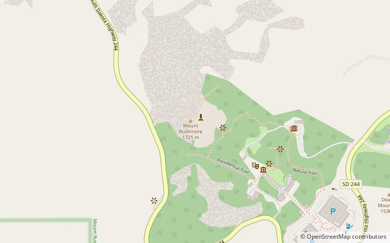 mount rushmore keystone location map