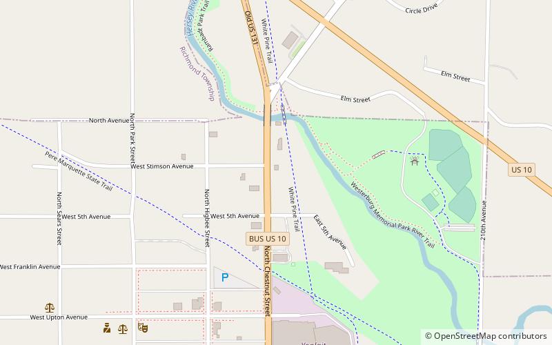 Reed City location map