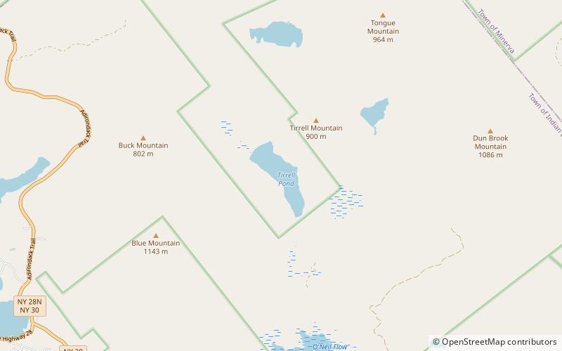 Tirrel Pond location map