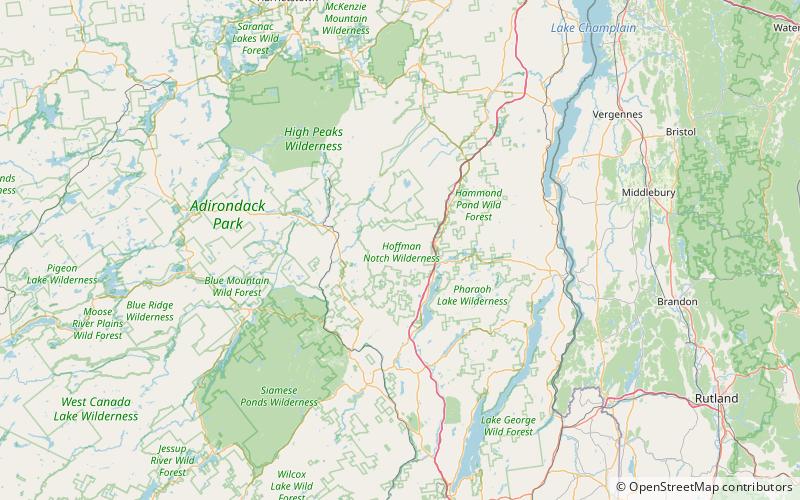 hoffman notch wilderness area adirondack park location map