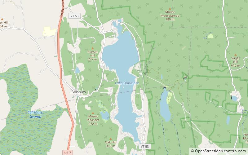 Lake Dunmore location map