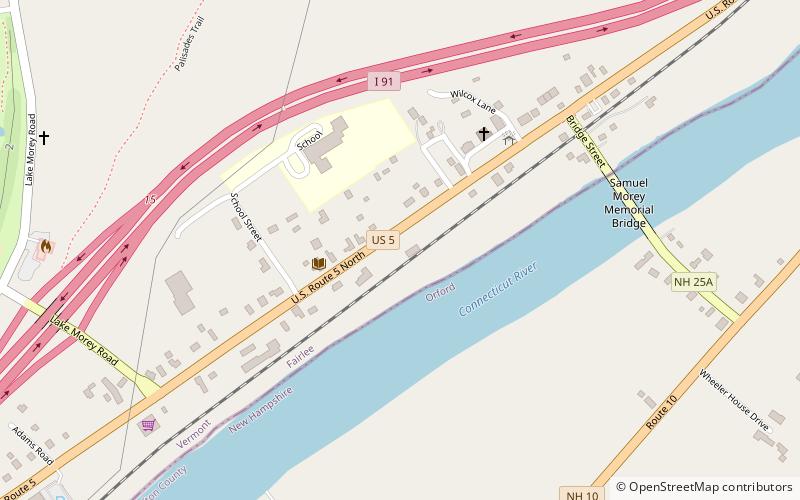 Fairlee Railroad Depot location map