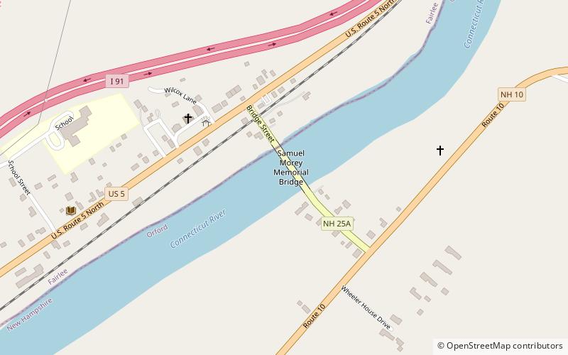 Morey Memorial Bridge location map