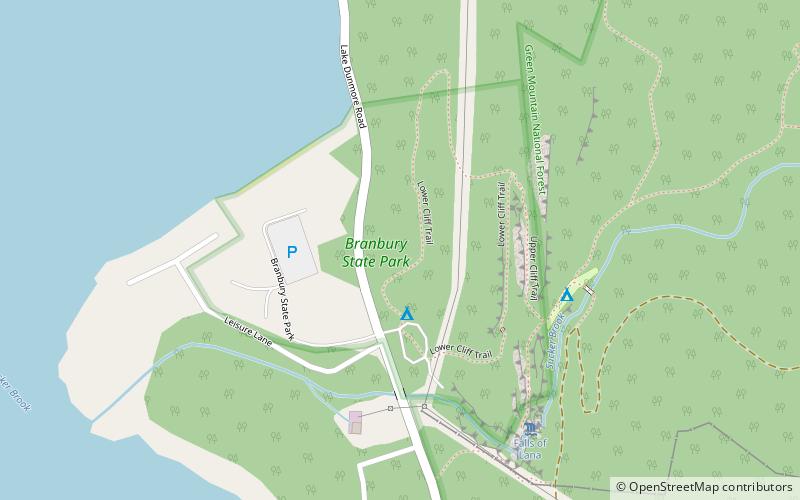 Branbury State Park location map