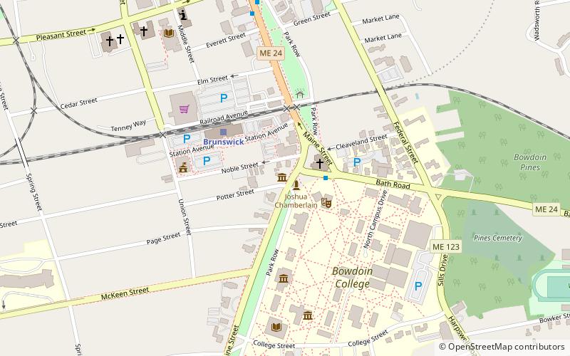 Joshua L. Chamberlain Museum location map