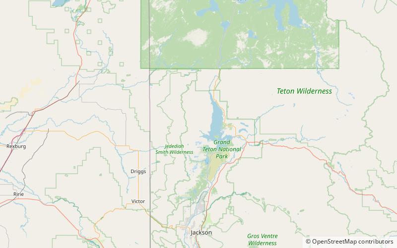 doane peak grand teton nationalpark location map