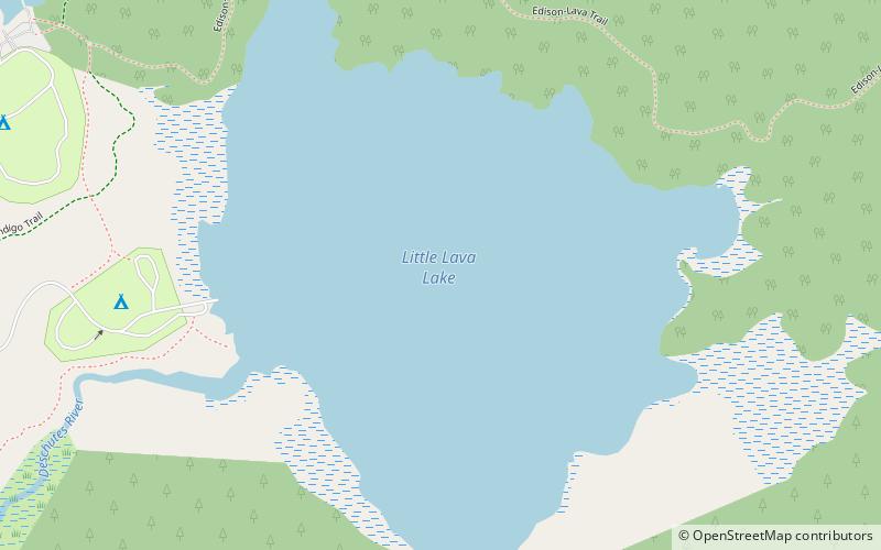 Little Lava Lake location map
