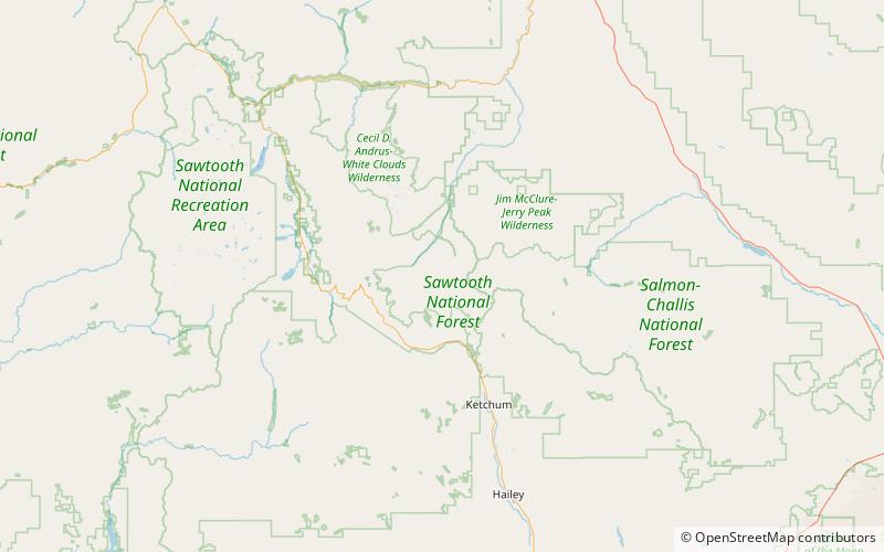 glassford peak hemingway boulders wilderness location map