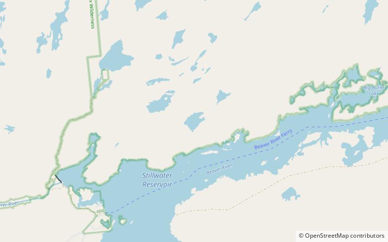 Peaked Mountain Lake location map