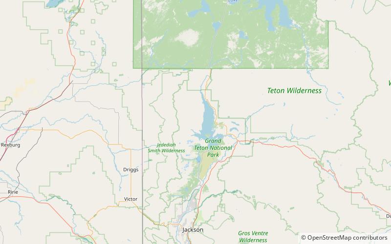 columbine cascade parc national de grand teton location map
