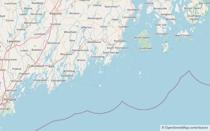 Phare de Marshall Point location map