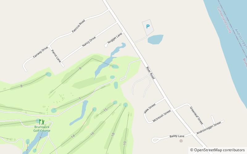 Brunswick Golf Club location map