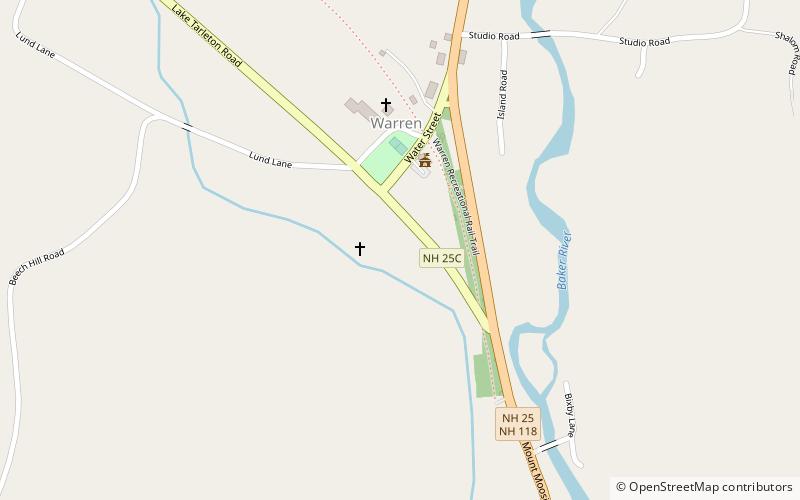 Warren location map