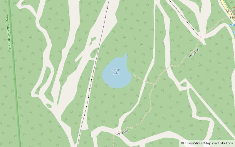 pleiad lake green mountain national forest location map