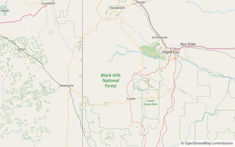 Harney National Forest location map