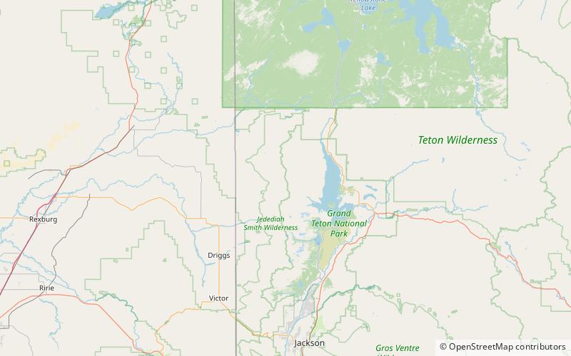 moose mountain park narodowy grand teton location map
