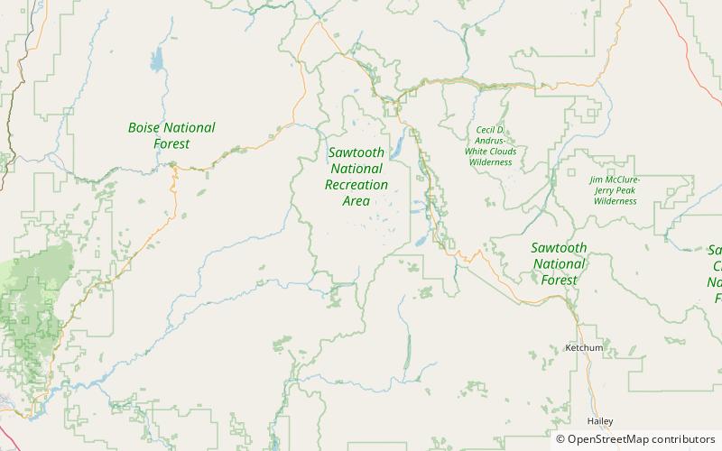 lake ingeborg sawtooth wilderness location map