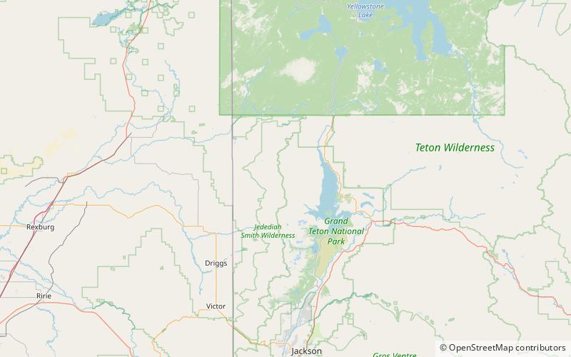 moose basin divide parc national de grand teton location map