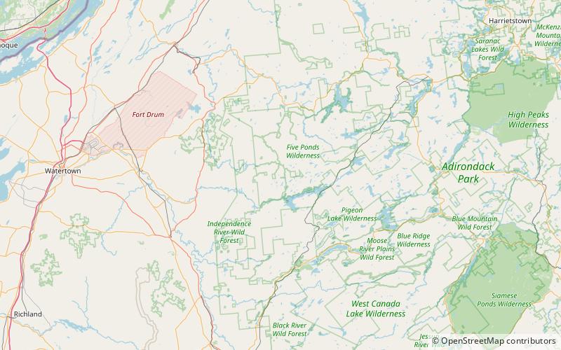 green pond location map