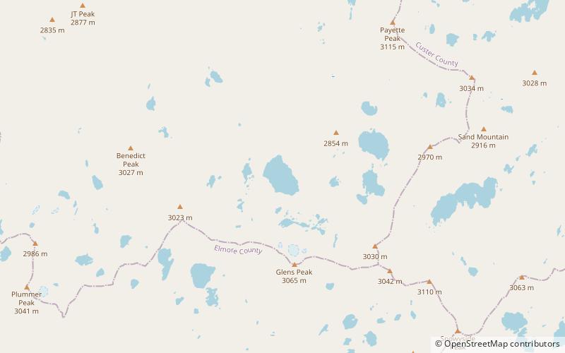 ardeth lake sawtooth wilderness location map
