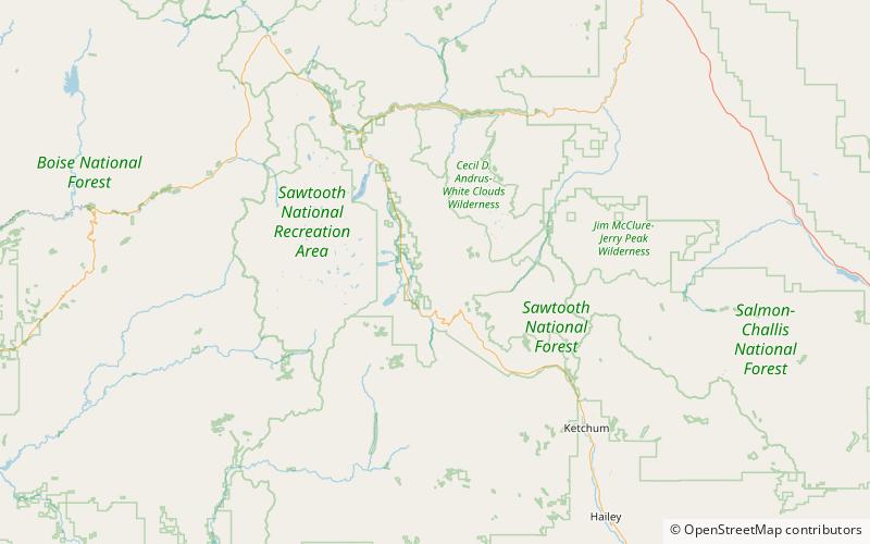 horton peak sawtooth national recreation area location map
