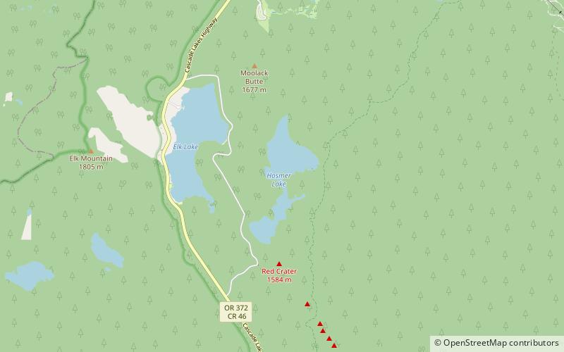 Hosmer Lake location map