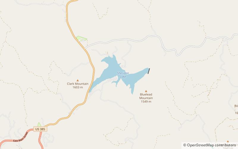 Sheridan Lake location map