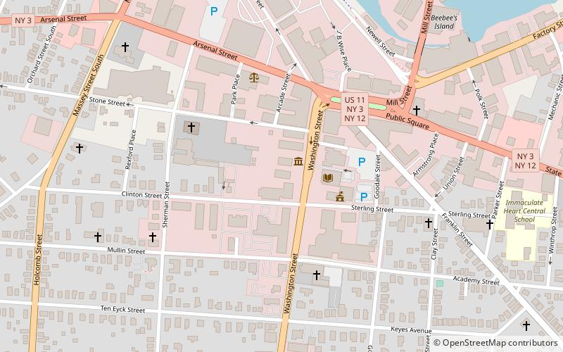 Watertown Masonic Temple location map