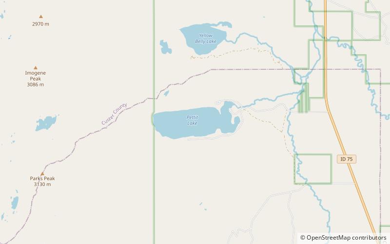 Pettit Lake location map