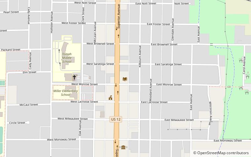 Tomah Public Library location map