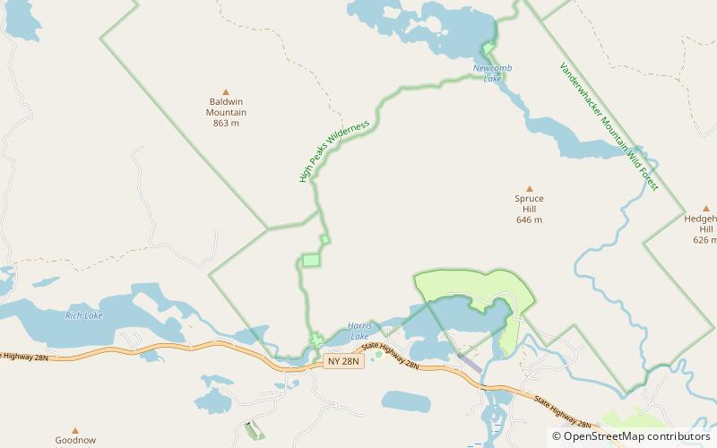 Santanoni Preserve location map