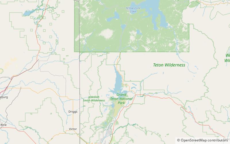 berry creek trail grand teton nationalpark location map