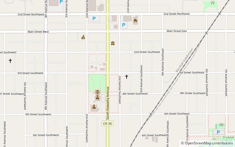 Pipestone Public Library location map