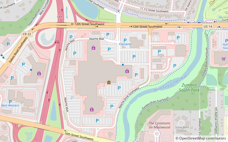 Apache Mall location map