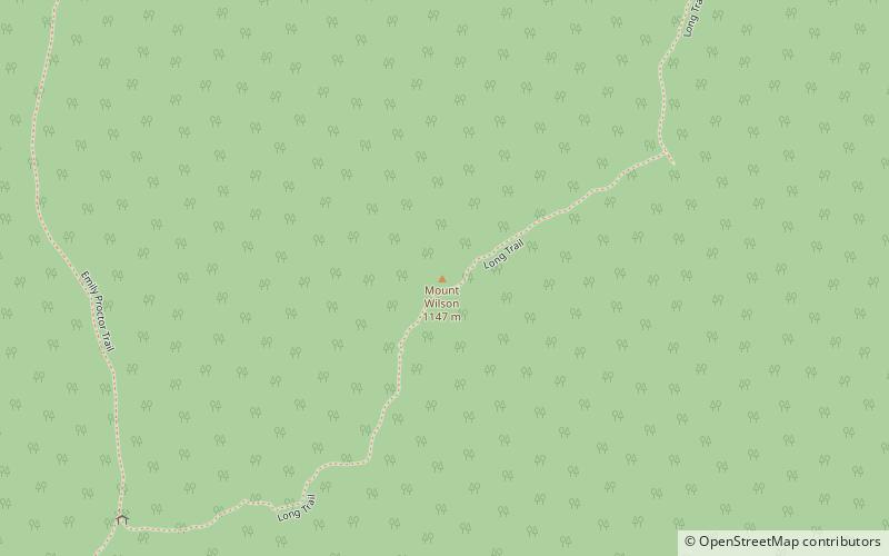 mount wilson bosque nacional green mountain location map