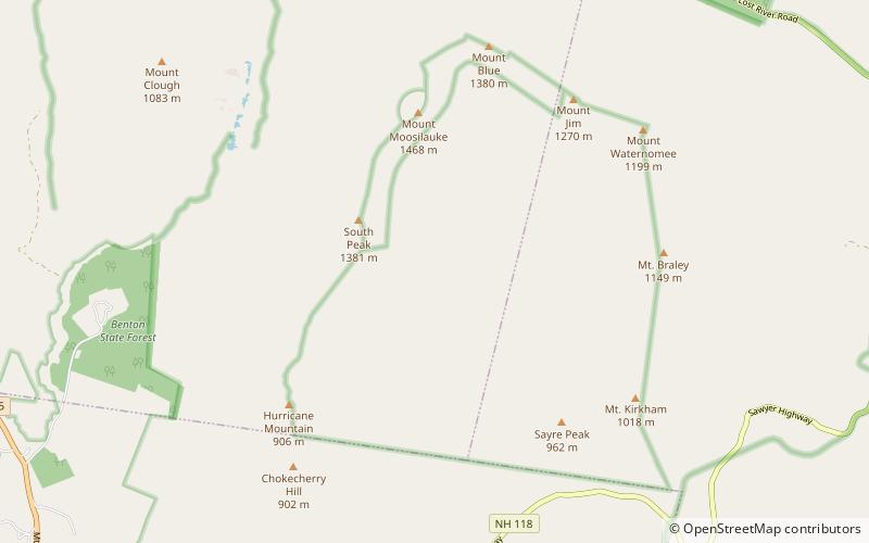 Mount Moosilauke location map