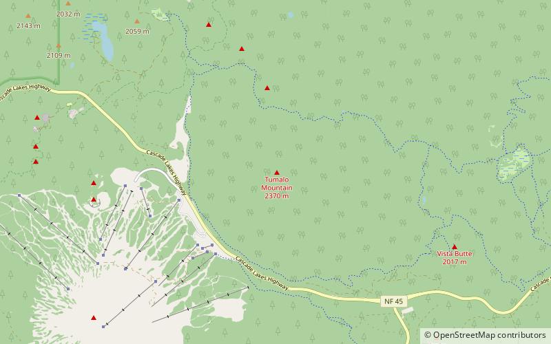 Tumalo Mountain location map