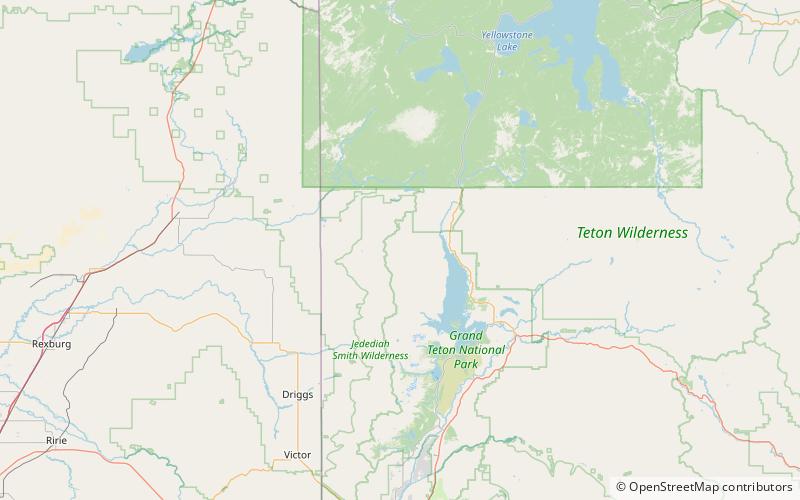 forellen peak park narodowy grand teton location map