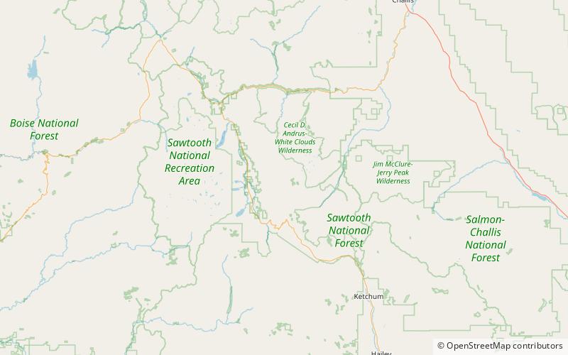 champion lakes sawtooth national recreation area location map