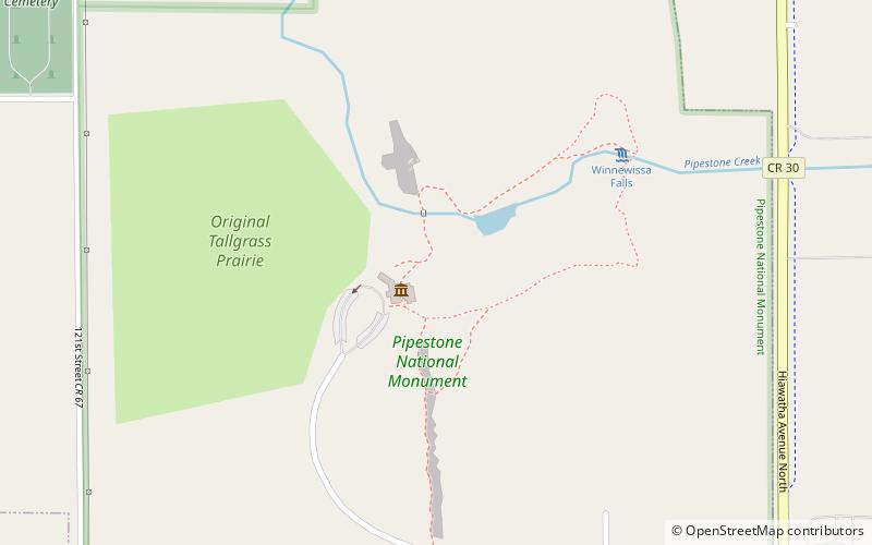 town of pipestone location map
