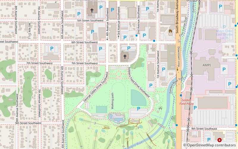 soldiers field veterans memorial rochester location map