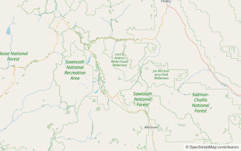 Hoodoo Lake location map