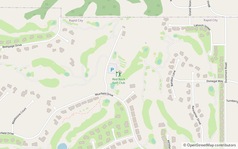 the golf club at red rock rapid city location map