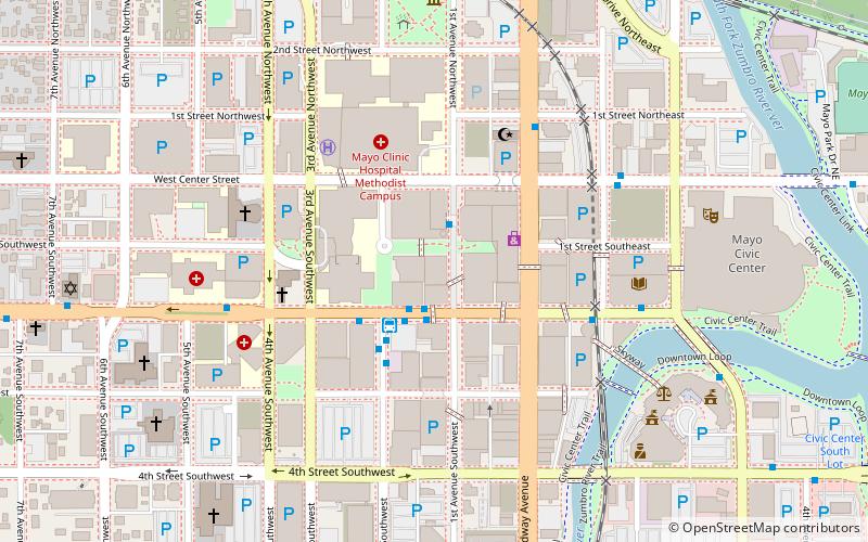 Rochester Marriott Mayo Clinic Area location map